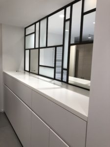Cloison en verre et métal - Atelier du verre créations